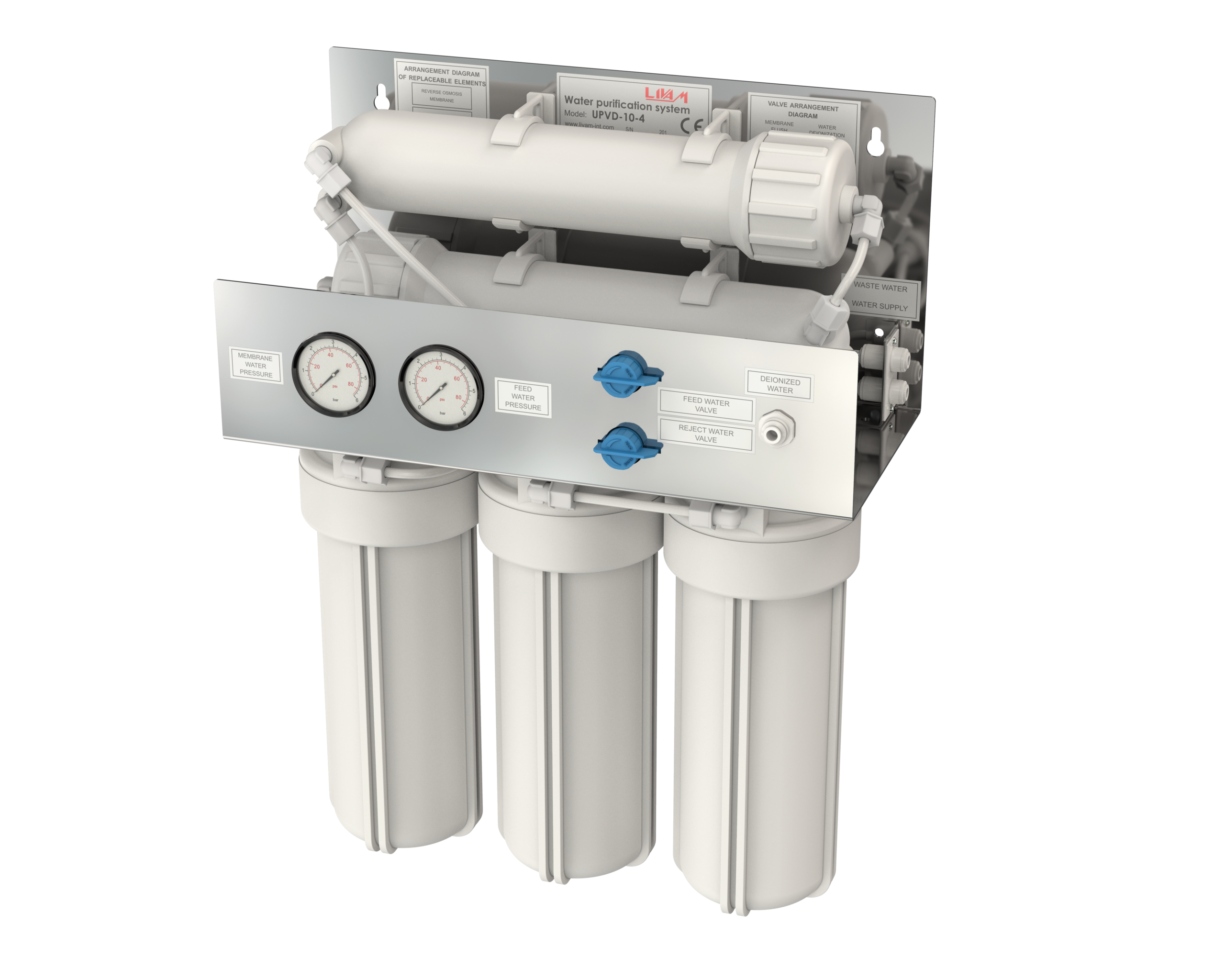 Desionizador ed agua 10L/H UPVD-10