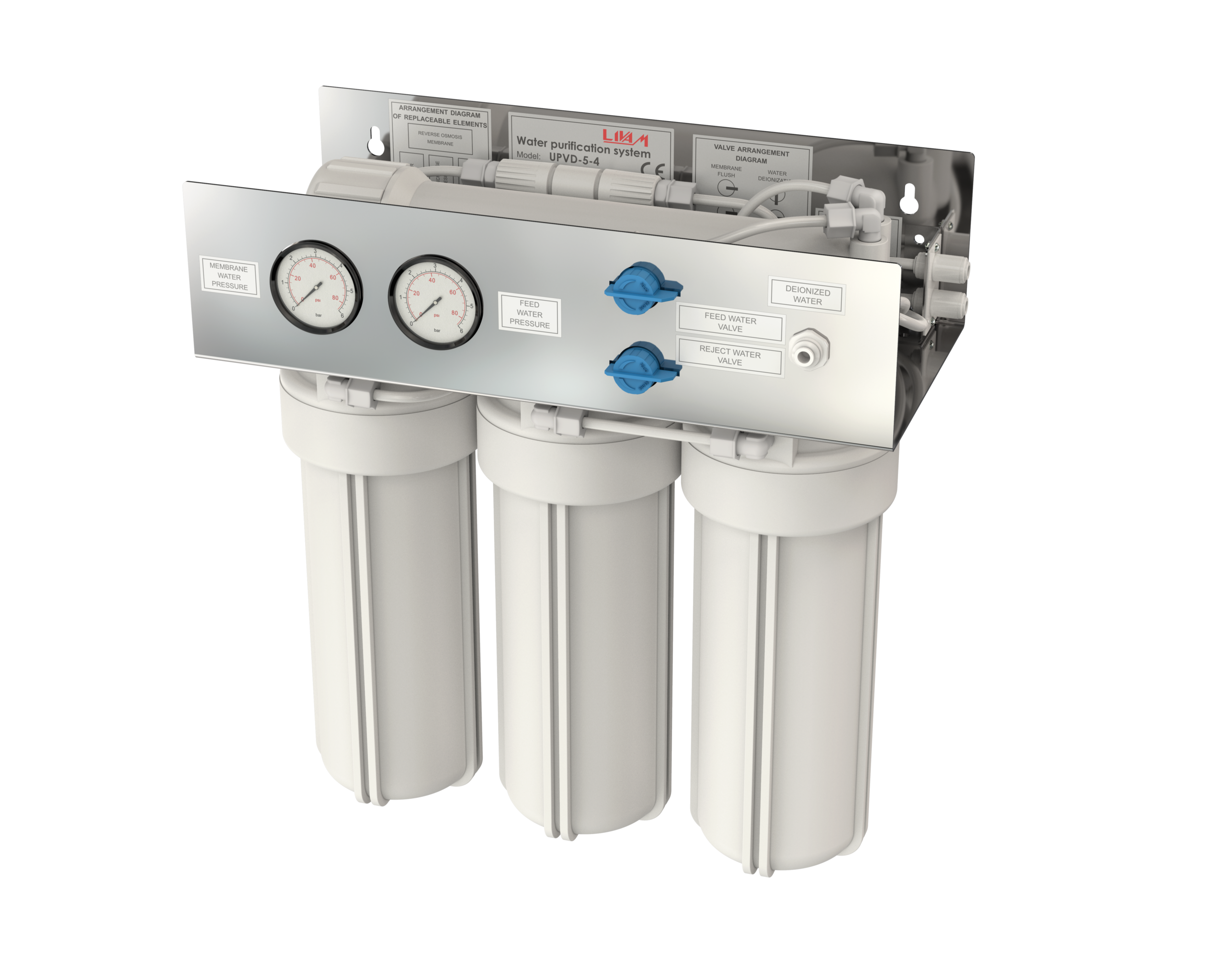 Desionizador de agua 5L/h UPVD-5